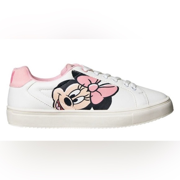 Disney Minnie Mouse White Pink Athletic Sneakers NWT - no box - Picture 2 of 3
